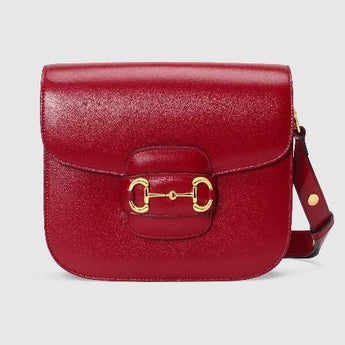 Gucci 1955 Horsebit Shoulder Bag Red