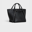 Celine Small Big Bag With Long Strap In Supple Grained Calfskin Black