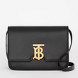 Burberry Small Leather TB Bag Black