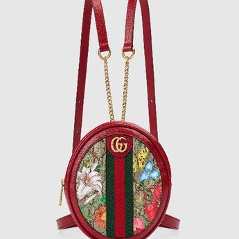 Gucci Ophidia GG Flora Mini Backpack Red