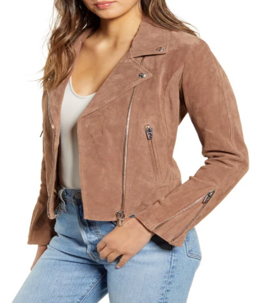 Next Level Suede Leather Moto Jacket