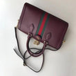 Gucci Ophidia Medium Top Handle Bag Burgundy