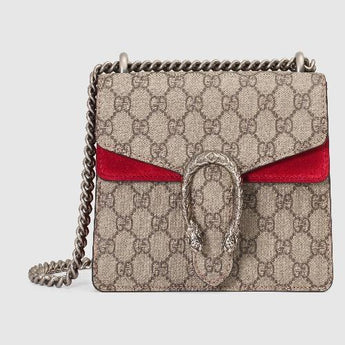 Gucci Dionysus GG Supreme Mini Bag Beige Red