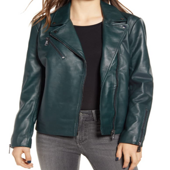 Lamb Leather Moto Jacket