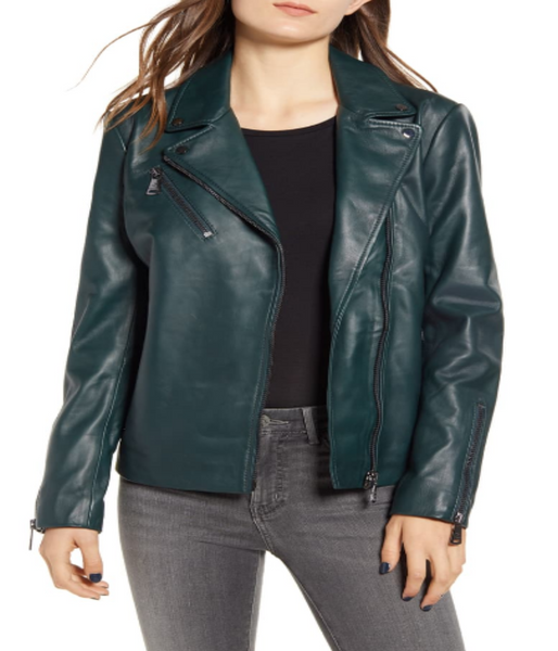 Lamb Leather Moto Jacket
