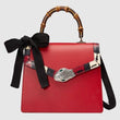 Gucci Lilith Leather Top Handle Bag Red