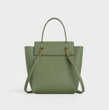 Celine Nano Belt Bag In Grained Calfskin Light Khaki