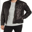 Classic Fit Leather Trucker Jacket