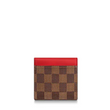 LV Zoé Wallet Damier Ebene Fuchsia colored leather