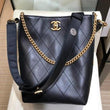 Chanel Hobo Handbag Black