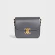 Celine Medium Triomphe Bag In Shiny Calfskin Grey