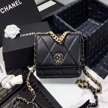 Chanel 19 Wallet on Chain Black