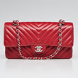 Chanel Classic Medium Handbag Red