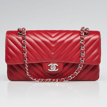 Chanel Classic Medium Handbag Red
