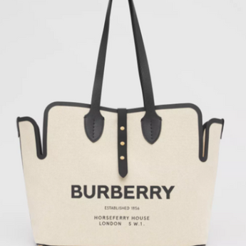Burberry The Medium Soft Cotton Canvas Belt Bag Black