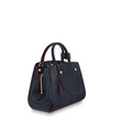 LV Montaigne BB Monogram Empreinte Leather Marine Rouge