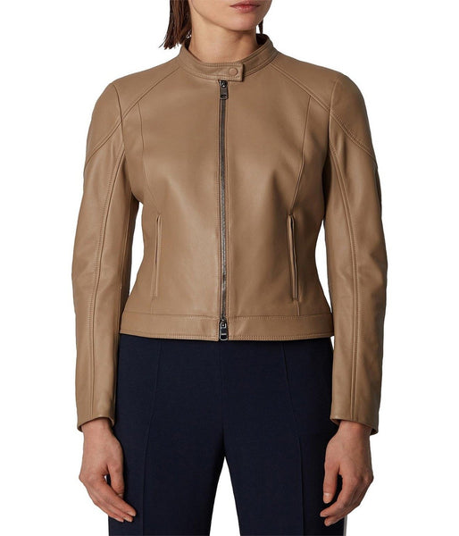REGULAR-FIT LEATHER JACKET