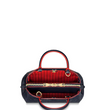 LV Montaigne BB Monogram Empreinte Leather Marine Rouge