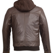 Zipper Front Leather  Jacket