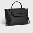 Celine Mini Belt Bag In Grained Calfskin Black