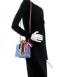 Gucci Sylvie Leather Mini Chain Bag Light Blue