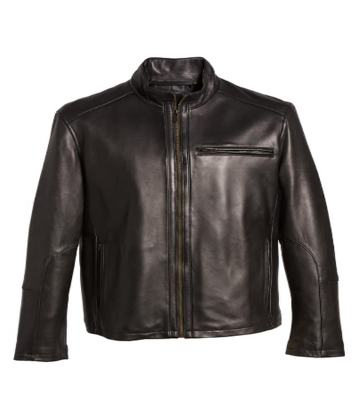 Lambskin Leather Moto Jacket