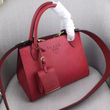 Prada Monochrome Saffiano Leather Bag Red