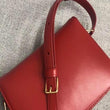 Celine Teen Triomphe Bag In Shiny Calfskin Red