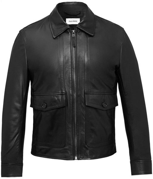 BLACK LEATHER JACKET