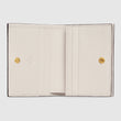 Gucci Ophidia Leather Card Case Wallet White