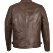 Leather Snap Collar Jacket