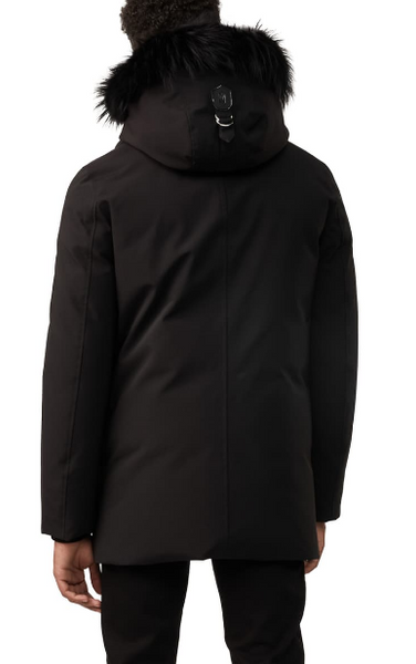Leather Jacket with Genuine Rabbit