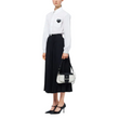Prada Sidonie Leather Shoulder Bag White / Black