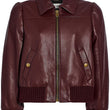 LEATHER TAILORED BOMBER JACKET