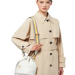 Prada Leather Bucket Bag White