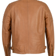 Leather Snap Collar Leather Jacket