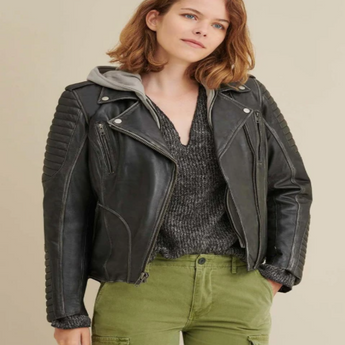 Leather Moto Cycle Jacket
