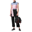 Prada Black Nylon Backpack Red