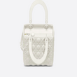 Lady Dior Ultra-Matte Medium Bag White