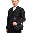 Prada Nylon Cross-Body Bag Buckles Black