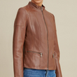 Caitlin Scuba Leather Jacket