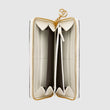 Gucci Ophidia GG Flora Zip Around Wallet White