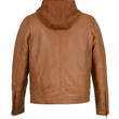 Zipper Front Leather Jacket