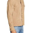 One Pocket Suede Shirt Jacket