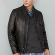 Tanned Cowhide Leather Moto Jacket