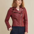 Madeline Asymmetrical Leather Jacket