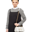 Prada Sidonie Leather Shoulder Bag White