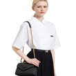 Prada Monochrome Saffiano Leather Bag Dark Grey