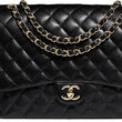 Chanel Deauville Fabric Tote Gray