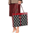 Gucci Rajah GG Tweed Large Tote Black & White
